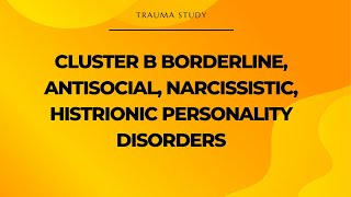 🌞Ever wondered what Cluster B Personality Disorders are all about [upl. by Also468]