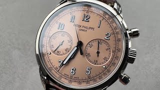 Patek Philippe 5172 Chronograph Salmon Dial 5172G010 Patek Philippe Watch Review [upl. by Suoiluj]