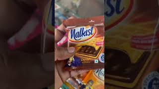 Chocolate malkist biscuit box popsicle shorts unboxing asmr [upl. by Elephus]