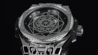 HUBLOT  BIG BANG SANG BLEU STEEL DIAMONDS [upl. by Aiki]