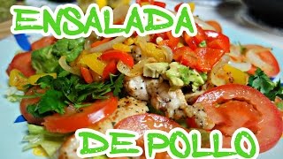 Ensalada de pollo sencilla [upl. by Dnarud630]