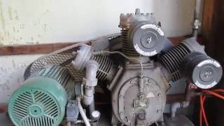 10 HP Ingersoll Rand T30 Air Compressor [upl. by Anelem644]