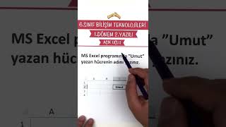 6Sınıf Bilişim Teknolojileri 1Dönem 2Yazılı Açık Uçlu Klasik Yazılı [upl. by Aratahs412]