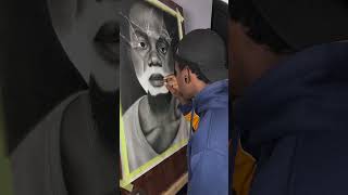 Realistic charcoal drawing art charcoaldrawing [upl. by Bohs]