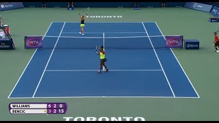 Hotshot Belinda Bencic vs Serena Williams  Rogers Cup 2015  Toronto [upl. by Drusus926]