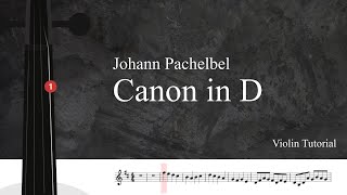 Johann Pachelbel Canon in D  Violin Trio  Violin Tutorial  Sheet Music [upl. by Leslee154]