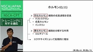 【NSCA】受験対策講座サンプル動画（NSCACPTトレーニングに対する適応） [upl. by Otsirave]