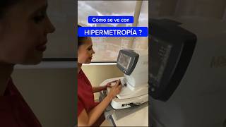 Cómo se ve con HIPERMETROPÍA oftalmologia saludocular miopia cornea retina hipermetropia ojo [upl. by Sayette522]