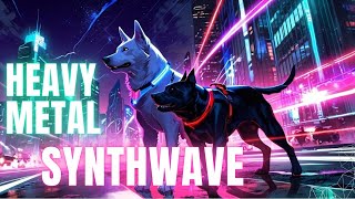 SYNTHWAVE METAL PLAYLIST  CYBERPUNK GUITAR EPIC MUSIC  MUSIC TO HARD WORKING [upl. by Nyret147]