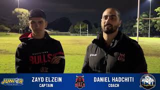 U16 Div 1 MOTR Highlights  Round 7 Bankstown Bulls v Hills Bulls [upl. by Htezil]