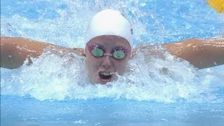 Womens 100m Butterfly  Heat 4  London 2012 Olympics [upl. by Kuehnel]