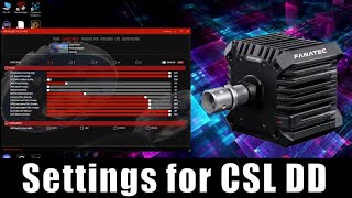 Settings for the CSL DD in iRacing and where to download drivers [upl. by Nehttam]