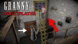 How to escape GRANNY with a ladder 🫢  NEW Escape 2023 Granny Multiplayer [upl. by Aneerak]