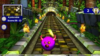 Gutterball Golden Pin Bowling in 2024 Wacky Purple with a Wacky 1 decal Gameplay in Jungle alley [upl. by Atiniv]