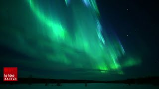 Tempête solaire  des aurores boréales au Sud [upl. by Manbahs]