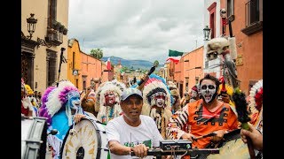 Danza de Apaches de la Santa Cruz en San Miguel de Allende 3 De Valtierrilla [upl. by Dis355]