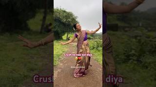 Apdi Pode  Dance  Sayali Indulkar  saree crush happyme trending dancevideo apdipode viral [upl. by Elletnuahs]