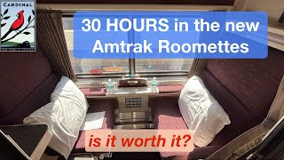 30 HOURS in Amtraks NEW Roomettes  Reviewing the Amtrak Cardinal [upl. by Jillayne]