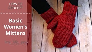 How to Crochet Basic Mittens [upl. by Berck]