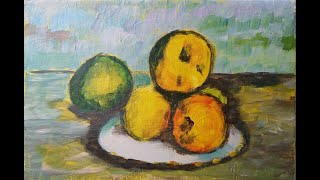 Cezanne Still Life With Apples [upl. by Nimzaj]