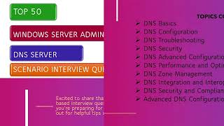 DNS Servers Scenario A Comprehensive Guide for IT Professionals PART1 [upl. by Alekim861]