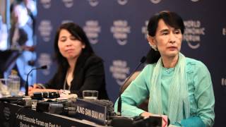 East Asia 2012  Press Conference with Daw Aung San Suu Kyi [upl. by Cogn]