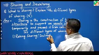 Shoring and Dewatering types of shoring method of shoring civilbosst5n [upl. by Nyleak]