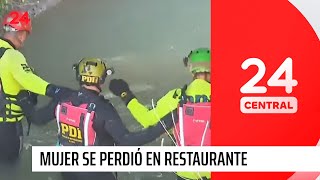 Mujer se perdió en restaurante fue al baño y no regresó  24 Horas TVN Chile [upl. by Nisotawulo]