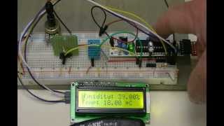 Arduino with a DHT11 and DS18B20 Temperature Sensors [upl. by Xenia]