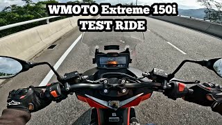 WMOTO Extreme 150i Malaysia  TEST RIDE [upl. by Seldon]