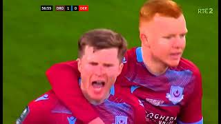 CONTROVERSIAL PENALTYNO PENALTY DECISION  DROGHEDA UNITED V DERRY CITY  2024 FAI CUP FINAL [upl. by Budding]