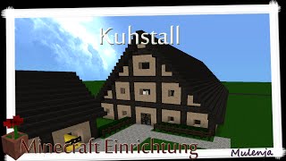 MINECRAFT  Bauernhof 10  Kuhstall  Einrichten in Minecraft [upl. by Clementina]