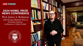 2024 Nobel Prize News Conference Livestream – James A Robinson [upl. by Willms]