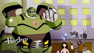 Transformers Animated  The Destructive Autobot  Transformers Official [upl. by Yrok]