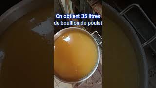 35 litres de bouillon de poulet maison pour 30€ [upl. by Aimas]