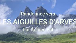 LES AIGUILLES DARVES Face Est  DRONE 4K [upl. by Kamal972]