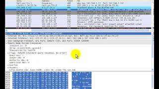 Wireshark Packet Capture on File Transfer Protocol  FTPmp4 [upl. by Adlihtam]