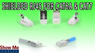 Shielded RJ45 Connector For Cat6a amp Cat7  DIY Installation For Ethernet Cabling 568 [upl. by Drucie]