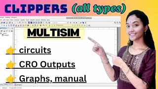 positive clipper and negative clipper with multisim [upl. by Merl]