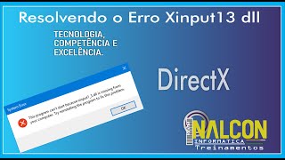 Resolvendo o Erro Xinput1 3 dll [upl. by Beauregard444]