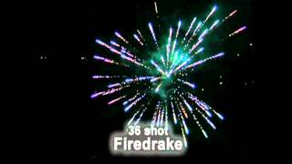 Firedrake 500 Gram Cake Fireworks [upl. by Iorgo]