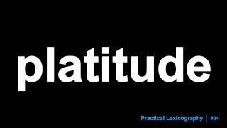 Platitude Definition [upl. by Einnalem588]