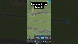 Entrance to my Aerocity citybuilding citybuildinggame gaming citiesskylines citybuilders map [upl. by Ardnwahs]