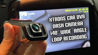 XTRONS Full HD 1080P Car DVR Road Video Recorder Dash Camera with 140° Wide Angle Loop Recording [upl. by Dnalra]