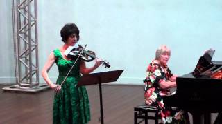 Sherry Kloss plays Beethovens sonata 1  1st movement violin  piano [upl. by Mientao]