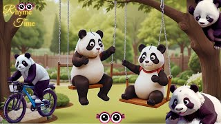 Panda Song  with Lyrics  Panda Lullaby  more nursery rhyme amp kids songs  Learn with RhymeTime [upl. by Tanner]