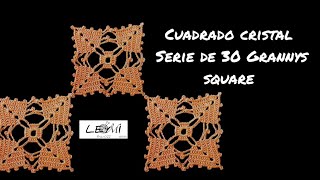 Granny square Cuadro cristal  serie 15 de 30 [upl. by Lindbom]