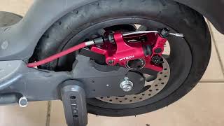 XTECH HB100 HYDRAULIC BRAKE INSTALLATION  M365 SCOOTER  ESSENTIAL  PRO2  PR0  1S MIJIA365 [upl. by Ilario]