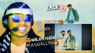 Zack Knight  Mashallah Song Reaction  ftAdam Saleh  Official Music Video  Anant Varma [upl. by Lanahtan201]