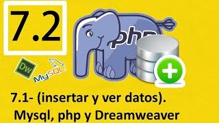 72 Curso Php Mysql Dreamweaver Rápido insertar ver registros con Dreamweaver [upl. by Llamaj546]